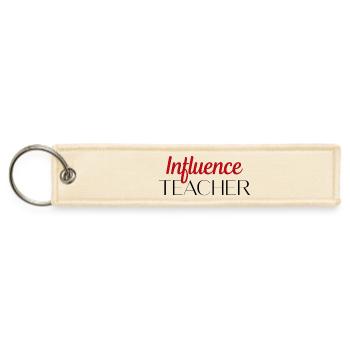 Retro Teacher Mode On School Graphic Classroom - Jet Tag Keychain - creme - Front