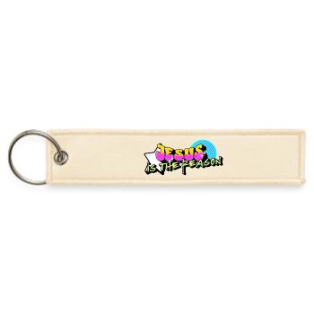 Jesus is the Reason - Jet Tag Keychain - creme - Front