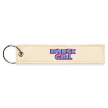 Horse Girl - Bold & Proud - Jet Tag Keychain - creme - Front