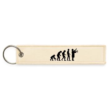 Evolution of Science - Jet Tag Keychain - creme - Front