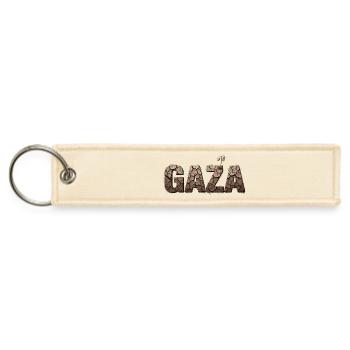 Gaza — Hope Grows from Ruins - Jet Tag Keychain - creme - Front