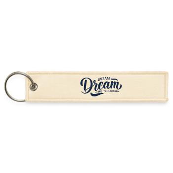 Dream Classroom Inspirational Typography - Jet Tag Keychain - creme - Front