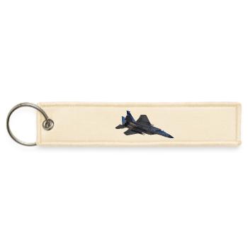 McDonnell Douglas F-15E Strike Eagle - Jet Tag Keychain - creme - Front