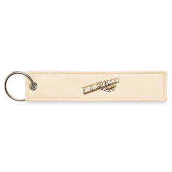 Wright Flyer - Jet Tag Keychain - creme - Front