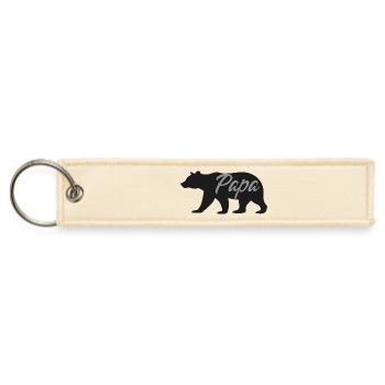 Papa Bear Men's - Jet Tag Keychain - creme - Front