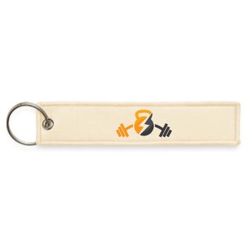 Kettlebell Bolt Energy - Jet Tag Keychain - creme - Front