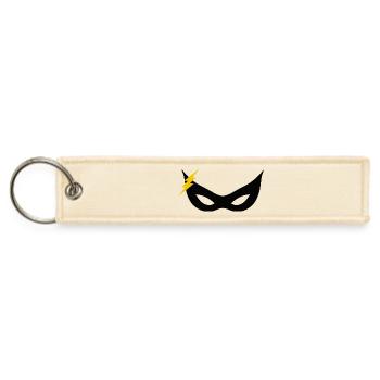 Lightning Bolt Graphic - Jet Tag Keychain - creme - Front