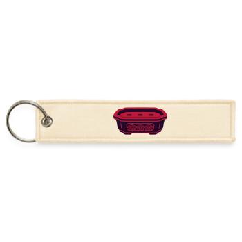 Planter Bonsai Pot Asia Zen - Jet Tag Keychain - creme - Front