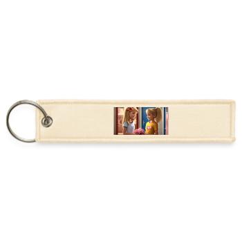 Twin Hearts Cheer Exchange - Jet Tag Keychain - creme - Front