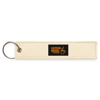 Caffeine Mode Activated - Jet Tag Keychain - creme - Front