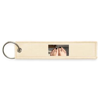 Female feet - Jet Tag Keychain - creme - Front
