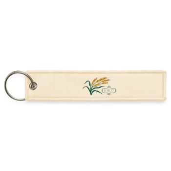 Golden Wheat Harvest Emblem - Jet Tag Keychain - creme - Front
