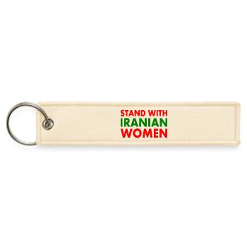 Stand with iranian women - Jet Tag Keychain - creme - Front