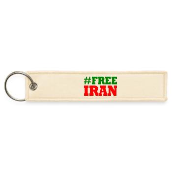Free iran - Jet Tag Keychain - creme - Front