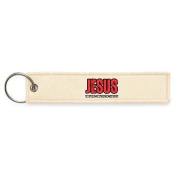 Jesus 20250420 182447 0000 1 - Jet Tag Keychain - creme - Front