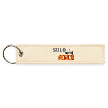 Just Music retro orange - Jet Tag Keychain - creme - Front
