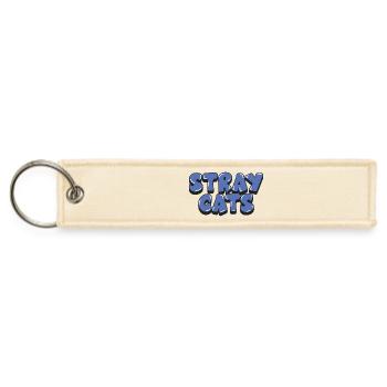 Stray Cats Cornflower Blue Bubble - Jet Tag Keychain - creme - Front
