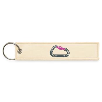 Carabiner Climbing Alpine Gear - Jet Tag Keychain - creme - Front