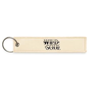 Wild Soul Flash Tattoo Style Stars and Lightning T - Jet Tag Keychain - creme - Front