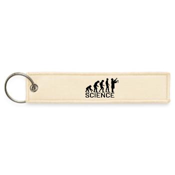 Evolution of Science - Jet Tag Keychain - creme - Front