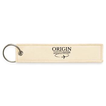 ORIGIN – Connected to Everything - Jet Tag Keychain - creme - Front