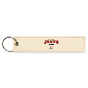 Life is better with Jesus, Christian’s - Jet Tag Keychain - creme - Front