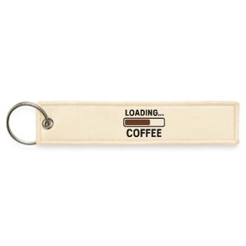 Loading Coffee Progress Bar - Jet Tag Keychain - creme - Front