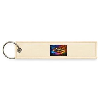 Cosmic Circuit Fashion Core - Jet Tag Keychain - creme - Front