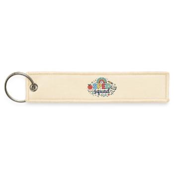 Sped Squad Special Education Teacher Shirt - Jet Tag Keychain - creme - Front