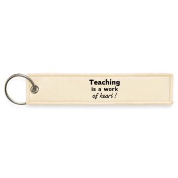 Teacher Mode On School Graphic Funny Teaching - Jet Tag Keychain - creme - Front
