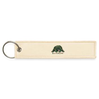 Happy puppy tm - Jet Tag Keychain - creme - Front