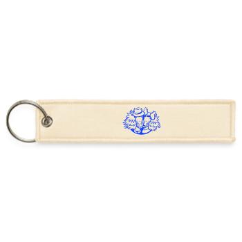 2 Horse Hat Man Girl Lovers Valentine's Day Couple - Jet Tag Keychain - creme - Front