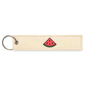 Watermelon Slice - Jet Tag Keychain - creme - Front