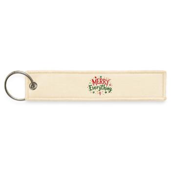 Merry everything - Jet Tag Keychain - creme - Front
