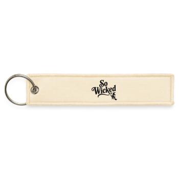 So Wicked Witch Vector Design One Color - Jet Tag Keychain - creme - Front