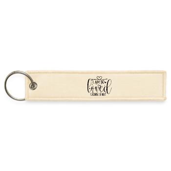 I am so loved john 316 - Jet Tag Keychain - creme - Front