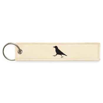 Crow I - Jet Tag Keychain - creme - Front