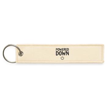 Powered Down Status Turned off - Jet Tag Keychain - creme - Front