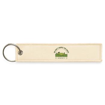 Earth Stewardship We Protect It - Jet Tag Keychain - creme - Front