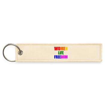 Women life freedom - Jet Tag Keychain - creme - Front