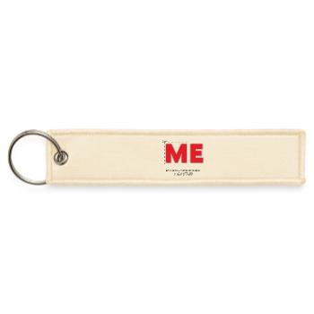 Me - Jet Tag Keychain - creme - Front