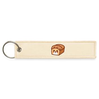 Bread Loaf Cat - Jet Tag Keychain - creme - Front