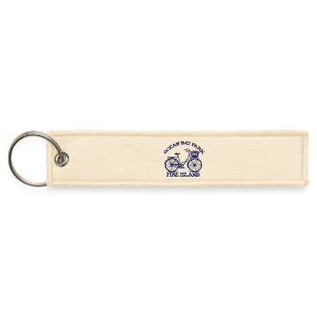 OCEAN BAY PARK Fire Island bike summer beach fam - Jet Tag Keychain - creme - Front