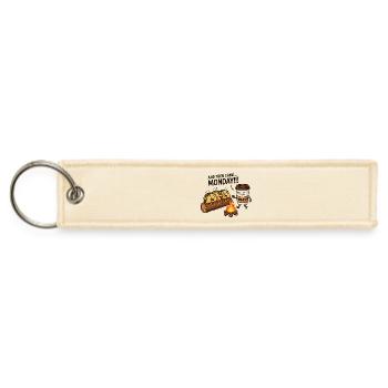 And Then Came Monday Taco Funny - Jet Tag Keychain - creme - Front