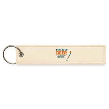 Deep Sea Fishing Depths Tee - Jet Tag Keychain - creme - Front