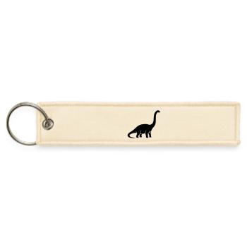 Majestic Brachiosaurus – Long Neck Dino - Jet Tag Keychain - creme - Front