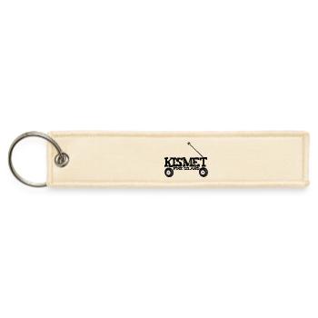 Kismet Fire Island Wagon Summer Beach Wagon Word - Jet Tag Keychain - creme - Front