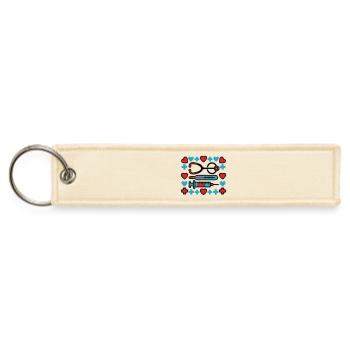  Stethoscope Syringe Nurse Medical Clinic Staff - Jet Tag Keychain - creme - Front