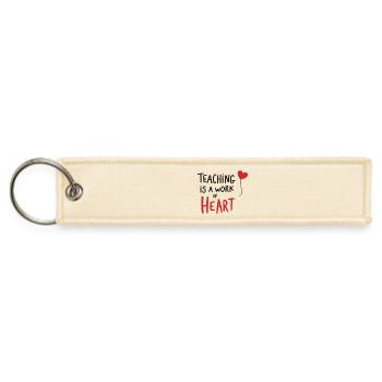 Teacher Mode On School Graphic Funny Teaching - Jet Tag Keychain - creme - Front