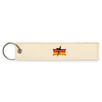 Jesus is Mine - Jet Tag Keychain - creme - Front